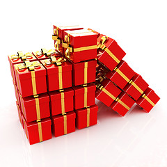 Image showing Bright christmas gifts