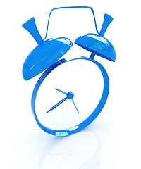 Image showing Alarm clock. 3D icon 