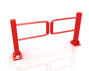 Image showing Three-dimensional image of the turnstile