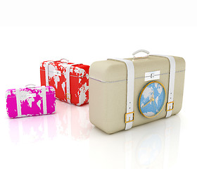 Image showing Suitcases for travel