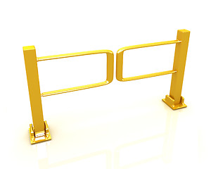 Image showing Three-dimensional image of the turnstile