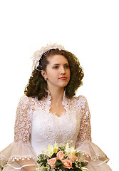 Image showing Bride in wedding dress