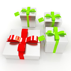 Image showing Gifts with ribbon