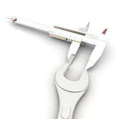 Image showing Trammel vernier measures the detail 