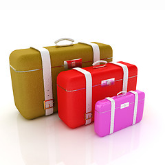 Image showing Traveler's suitcases. 