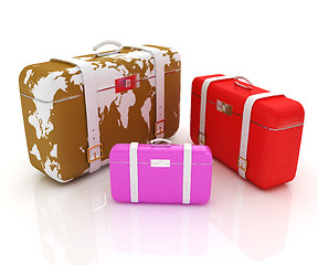 Image showing suitcases for travel 