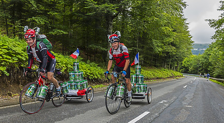 Image showing Funny Amateur Cyclists