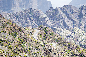 Image showing Road Jebel Akhdar Oman