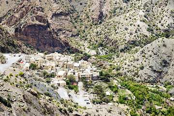 Image showing Oman village Saiq Plateau