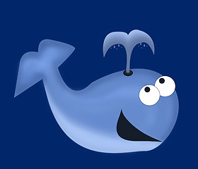 Image showing Cartoon Whale