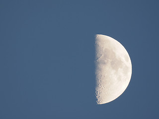 Image showing First quarter moon