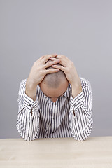 Image showing Man at desk