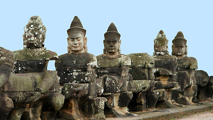 Image showing sculpture at Ta Prohm