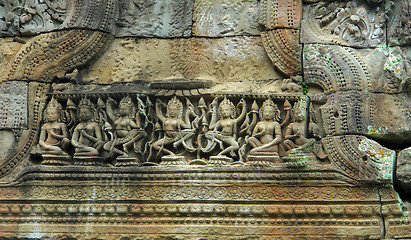 Image showing sculpture at Ta Prohm