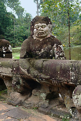 Image showing sculpture at Ta Prohm