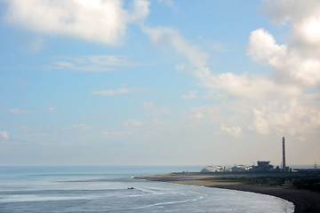 Image showing Factory located at the Beach