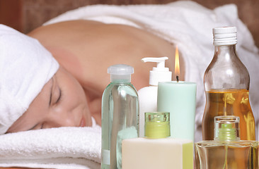 Image showing Aroma massage