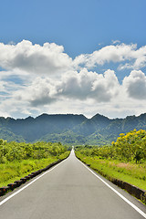 Image showing Rural landscape with road