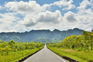 Image showing Rural landscape with road