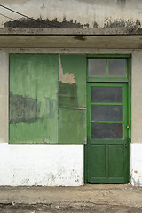 Image showing Old grunged door