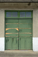 Image showing Old grunged door