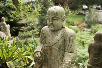 Image showing Ruined statue Ksitigarbha Bodhisattva 