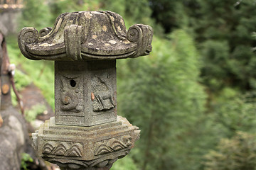 Image showing Traditional asian stone lantern