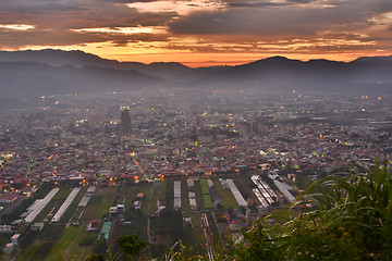 Image showing Dramatic sunset