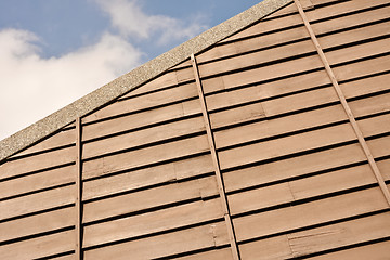 Image showing Part of wooden building
