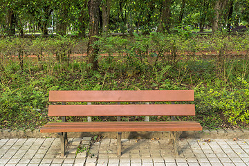 Image showing Bench in the park