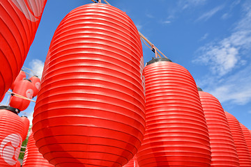 Image showing red lanterns