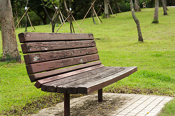 Image showing Bench in the park