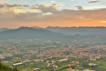 Image showing Dramatic sunset