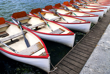 Image showing Rowboats