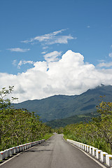 Image showing Rural landscape with road