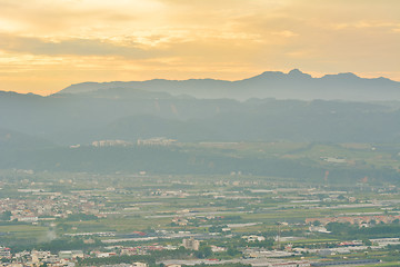 Image showing Dramatic sunset