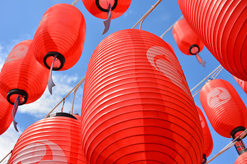 Image showing red lanterns