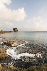 Image showing Chuanfan Rock at coastline