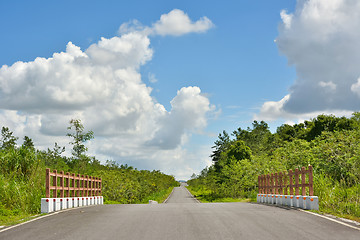 Image showing Rural landscape with road