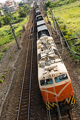 Image showing Railroad with train
