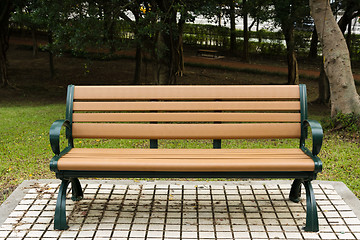 Image showing Bench in the park