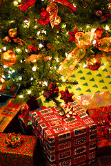Image showing Gifts under Christmas tree