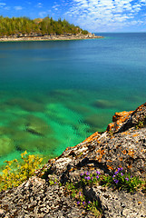 Image showing Scenic lake view