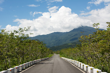 Image showing Rural landscape with road