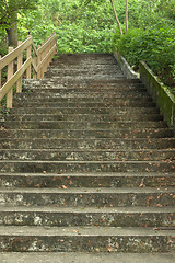 Image showing Beautiful stairway in the park