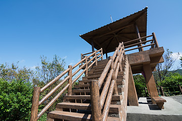 Image showing Wooden asian house