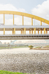 Image showing river and bridge