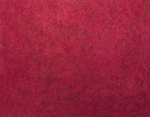 Image showing Magenta handmade asian paper texture with scratches