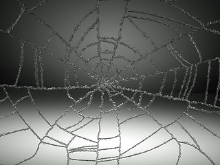 Image showing Cracked or Splitted glass with gradient light