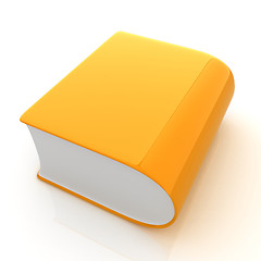 Image showing Glossy Book Icon isolated on a white background 